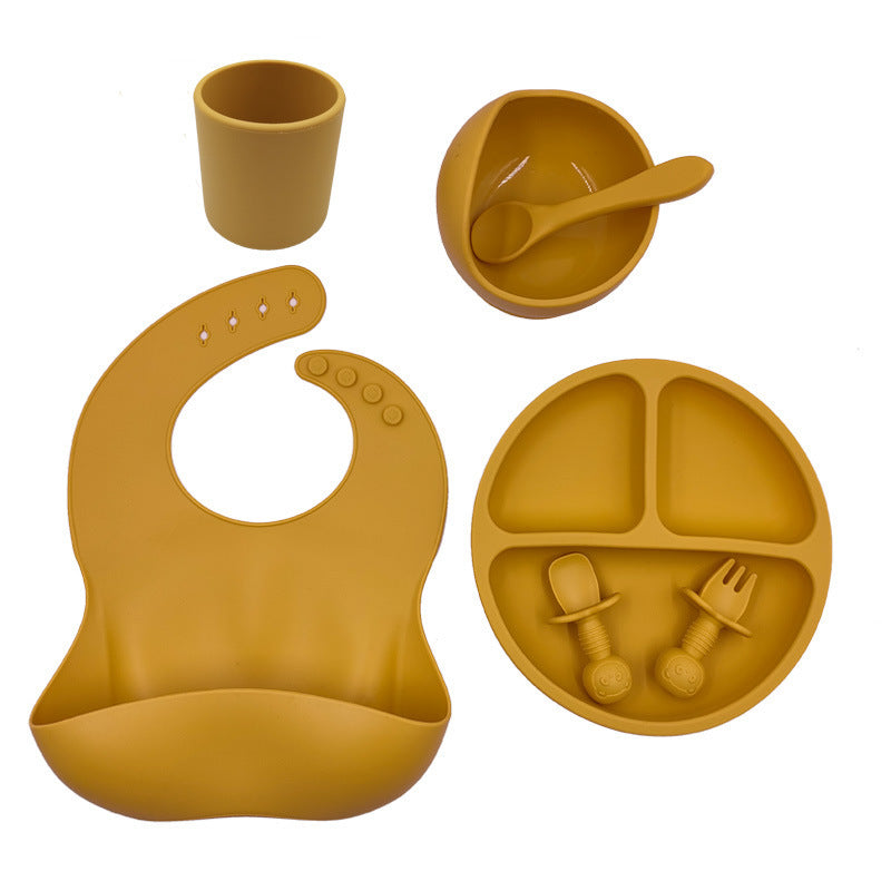 Baby Besteck Set Silikon Lätzchen Silikon Tasse Löffel