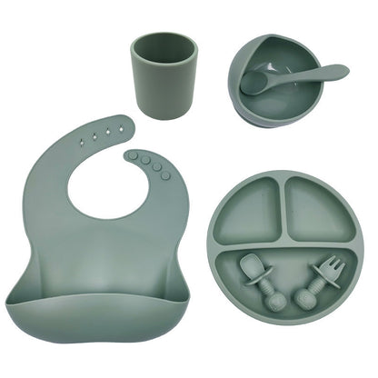 Baby Besteck Set Silikon Lätzchen Silikon Tasse Löffel